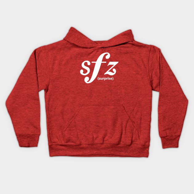 Sforzando Surprise Kids Hoodie by Dawn Anthes